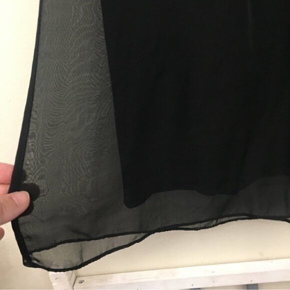 RUDSAK Black Double Layer Flowy Silk Pants - Picture 7 of 10